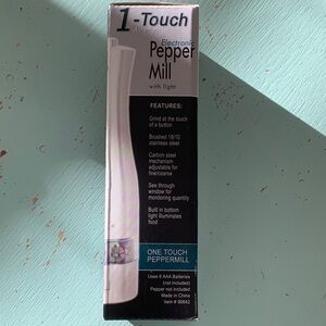 One Touch Electronic Pepper Mill with Light